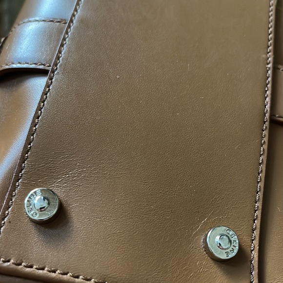 CELINE vintage logo shoulder bag tan leather - Picture 8 of 8